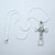 Kelly's White Enamel Thorns Crucifix Necklace