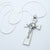 Kelly's White Enamel Thorns Crucifix Necklace