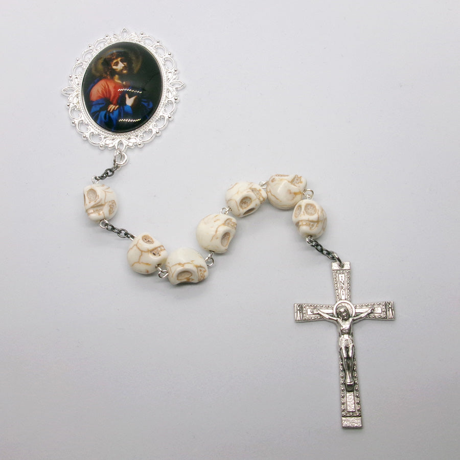 Kelly's White Skull "Passion" Chaplet