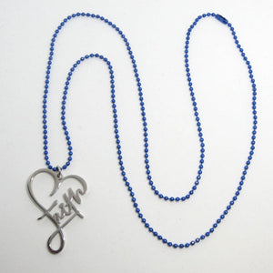 Kelly's Faith Heart Necklace