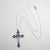Kelly's Blue Crucifix Necklace