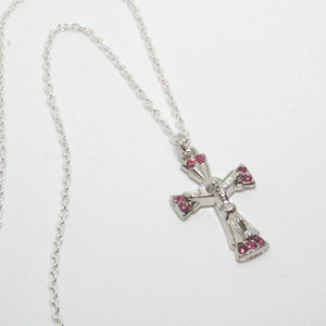 Kelly's Pink Rhinestone Crucifix