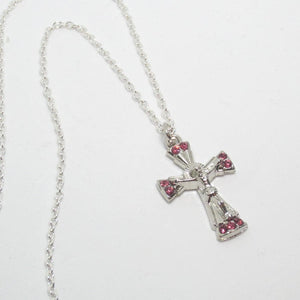 Kelly's Pink Rhinestone Crucifix