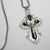 Kelly's Black Enamel Dimpled Crucifix