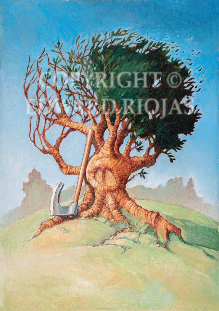 Ed Riojas The Axe is Laid at the Foot of the Tree