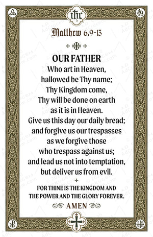 Ad Crucem Lord's Prayer Poster - Any Language