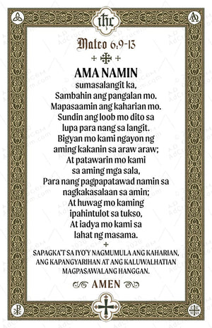 Ad Crucem Lord's Prayer Poster - Any Language