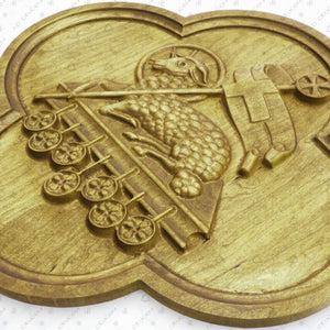 Ad Crucem 3D Agnus Dei Carved Plaque