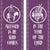 Ad Crucem Advent Blessed is He Banners in Violet - Set of Two