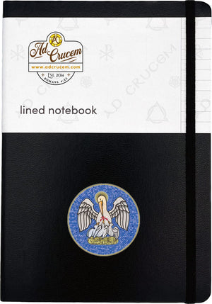 Ad Cucem Lined Journal Notebook - Black