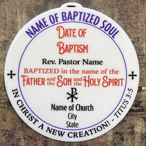 Ad Crucem - Color Baptism of Christ Ornament