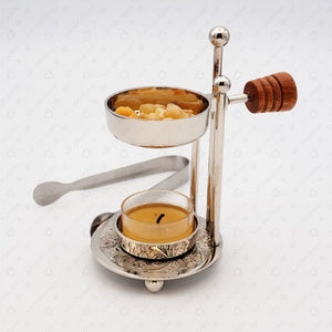 Ad Crucem Incense Burner - Nickel Finish