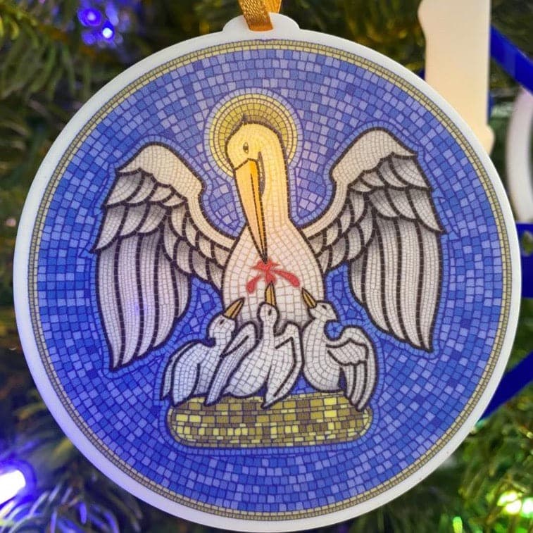 Ad Crucem - Pelican in Her Piety Ornament