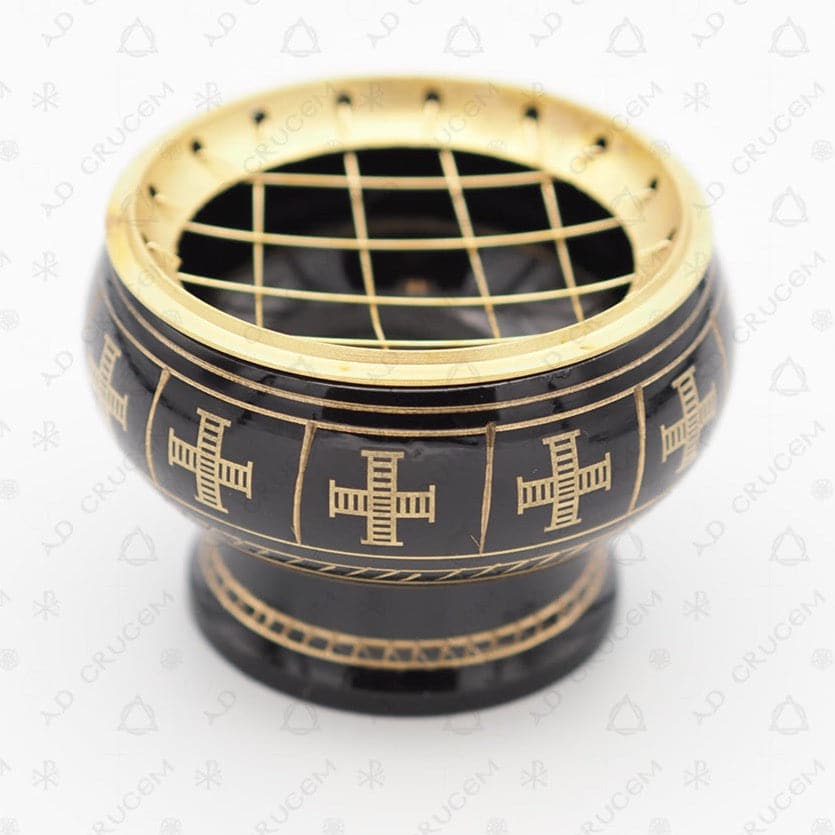 Incense Burner - Cross Pattern Small
