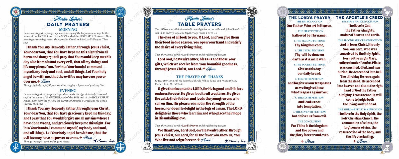 Ad Crucem - Prayers and Creed Set