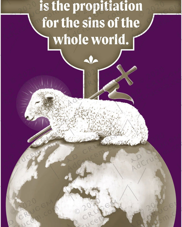Ad Crucem Lamb of God Lenten Banner