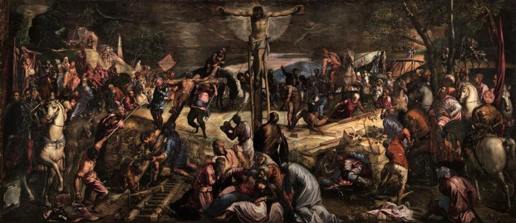 "The Crucifixion of Christ" by Jacopo Tintoretto, 1565