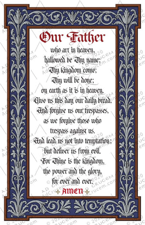 Ad Crucem Lord's Prayer Poster