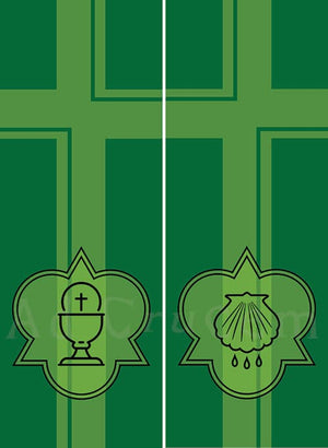 Ad Crucem Two Banner Set - Ordinary Time Sacraments