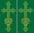 Ad Crucem Two Banner Set - Ordinary Time Ornate Cross