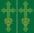 Ad Crucem Two Banner Set - Ordinary Time Ornate Cross