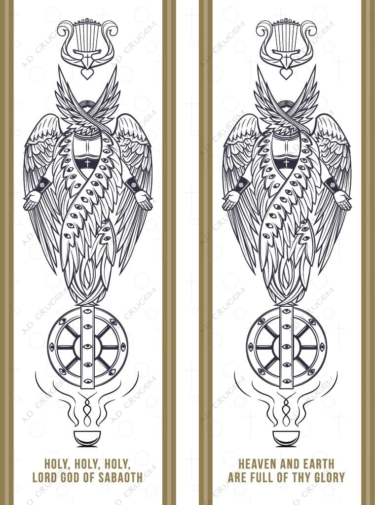 Large Sanctus banners - vertical columns