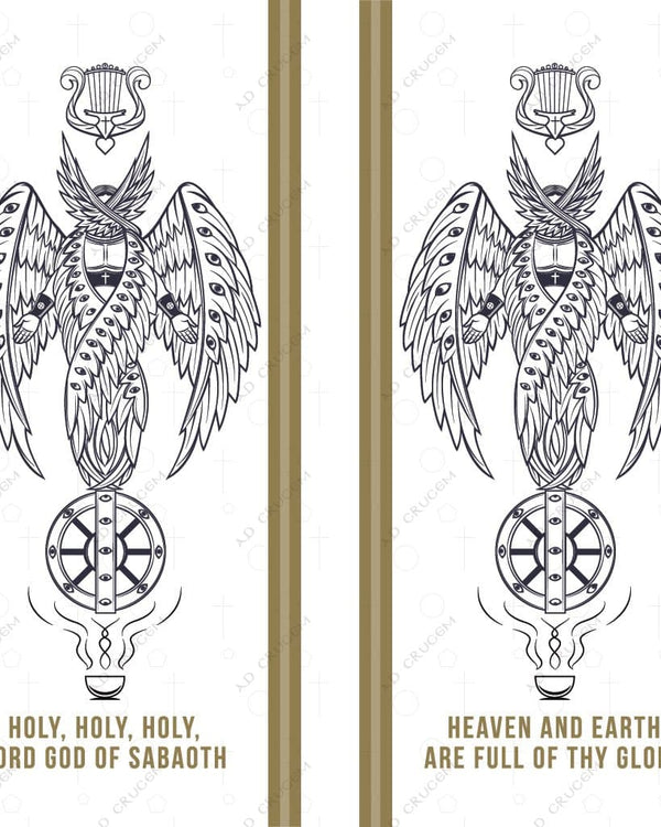 Large Sanctus banners - vertical columns