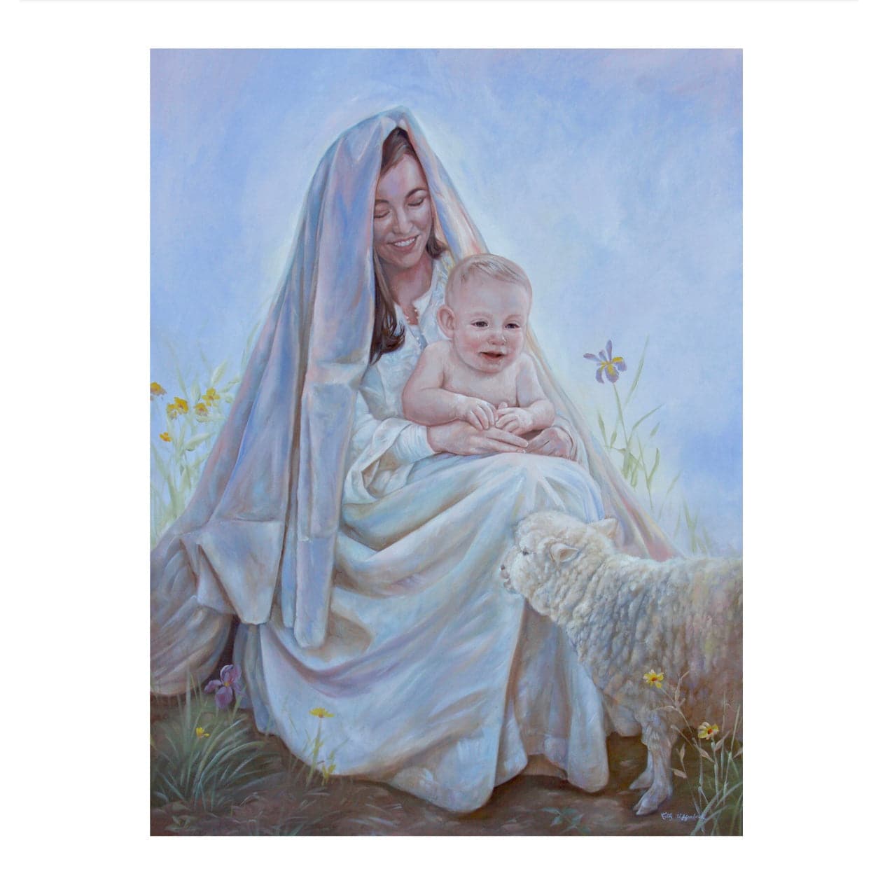 Agnus Dei Liturgical Arts - And Mary Preserved All These Things Signed Giclee Print