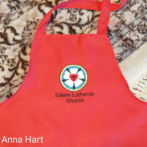 Anna Hart - Luther Rose on White Apron