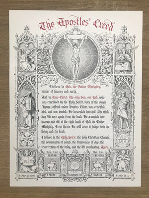 Ad Crucem Apostles Creed Poster