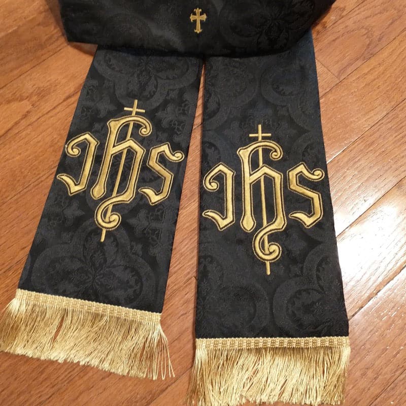 Anna Hart's Custom Brocade Stole