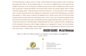 Ad Crucem Blank Luther Rose Card