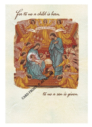 Ad Crucem Christmas Card A Child Is Born to us!