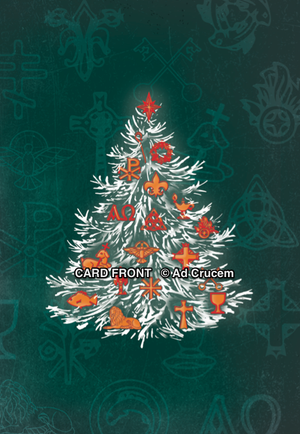 Ad Crucem Christmas Christmon Tree Card