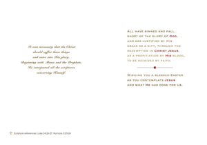 Ad Crucem Easter Card Justified by Faith