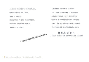 Ad Crucem Easter Card Christ is Risen Indeed!