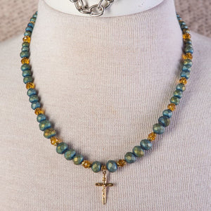 Jennifer’s 14K Gold Crucifix Necklace