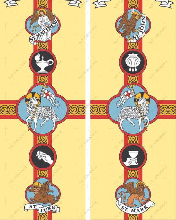 Ad Crucem Set of 2 Banners -  The Four Gospels