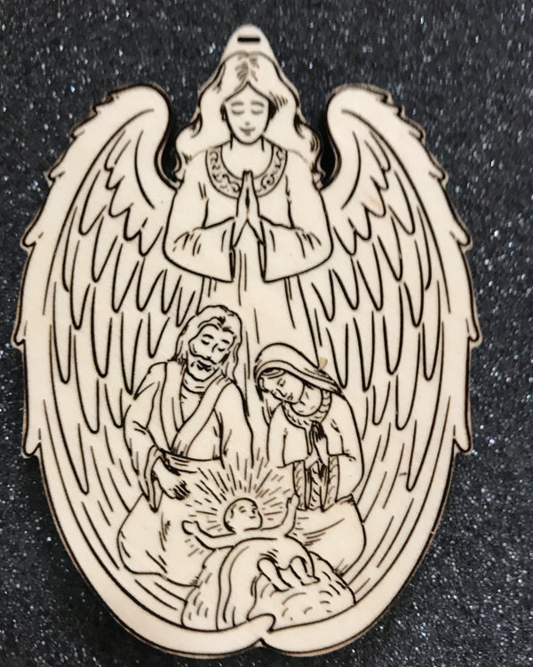 Ad Crucem Christmas Ornament Holy Family