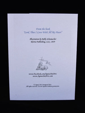 Agnus Dei - Praying Child Greeting Cards - Set of 12 Cards