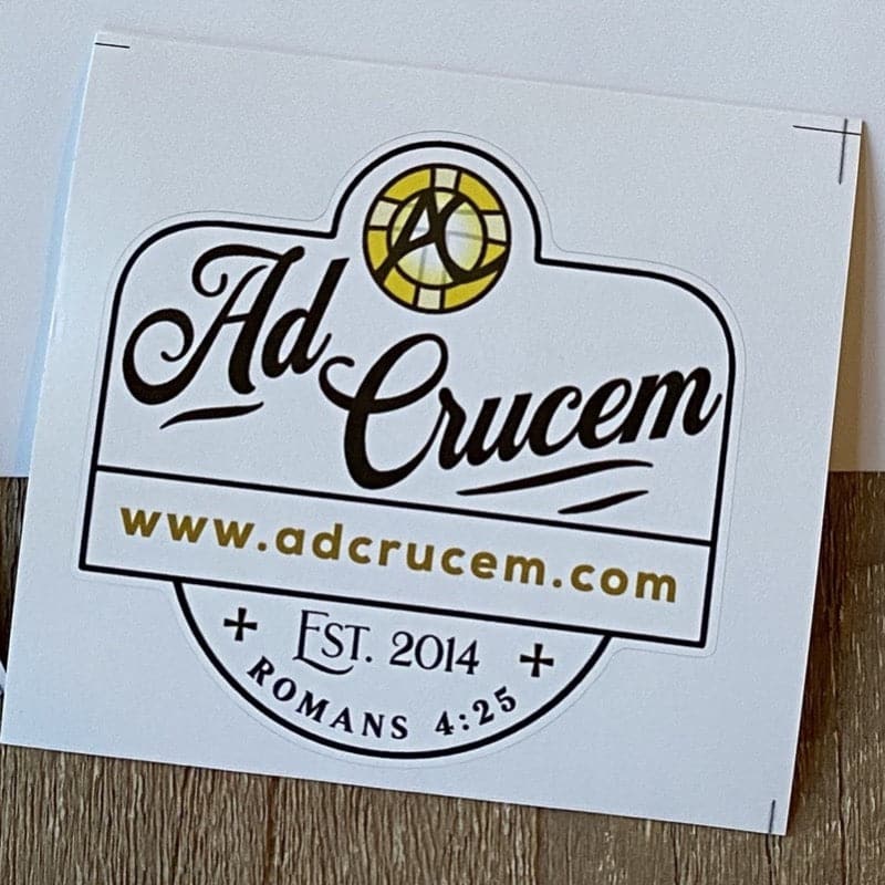 Ad Crucem Sticker - Alternate Logo