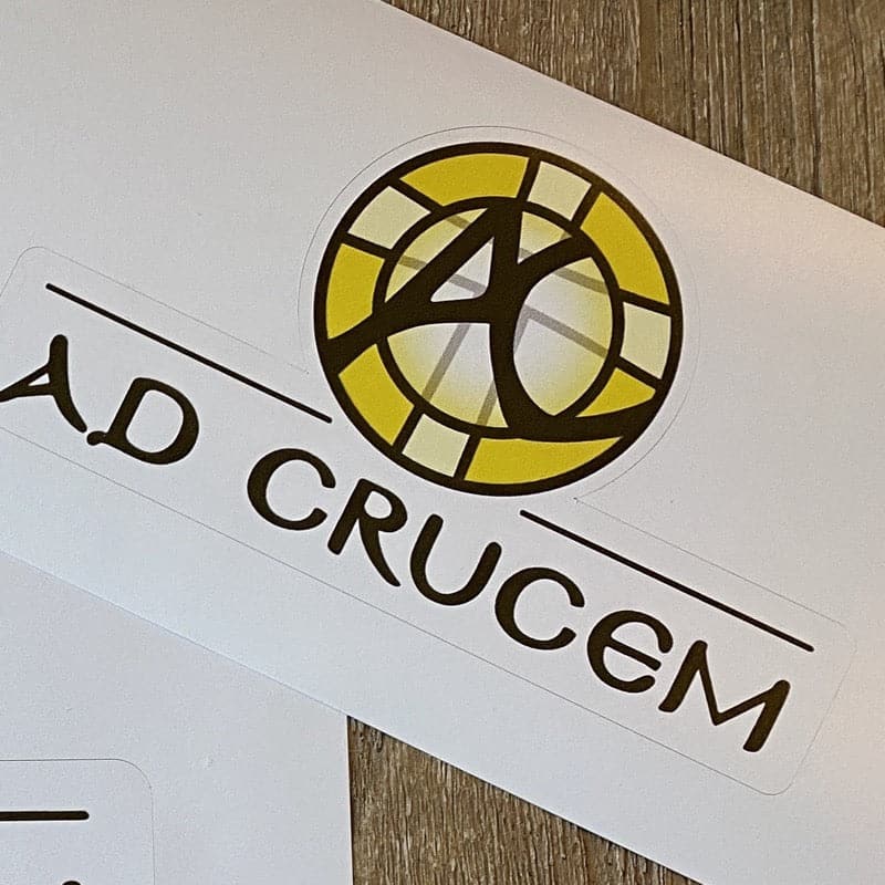 Ad Crucem Sticker - Logo