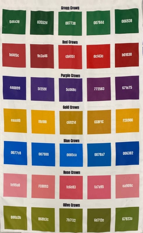 Ad Crucem Color Sample Palette