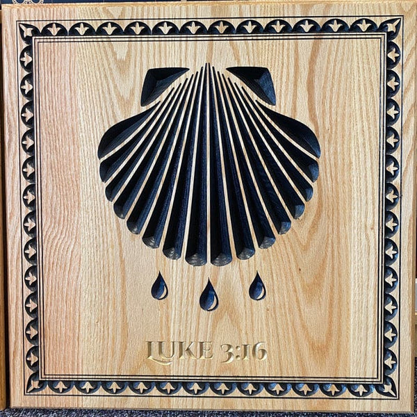 Ad Crucem Baptismal Shell Plaque