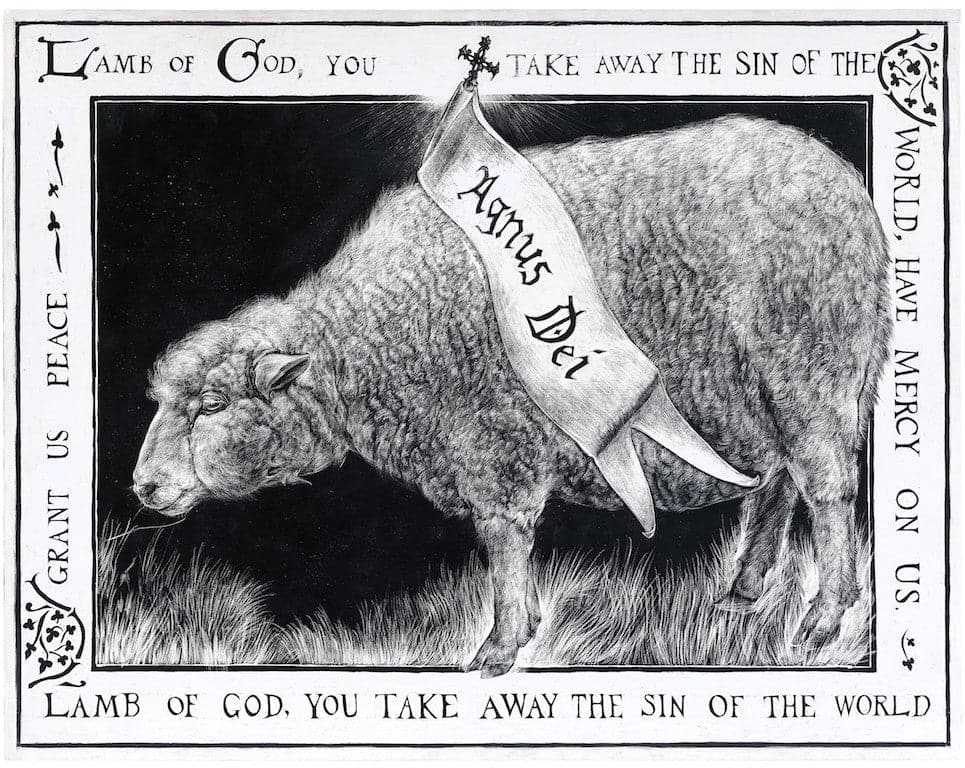 Agnus Dei - Lamb of God John 1:29 - Signed Giclee Print