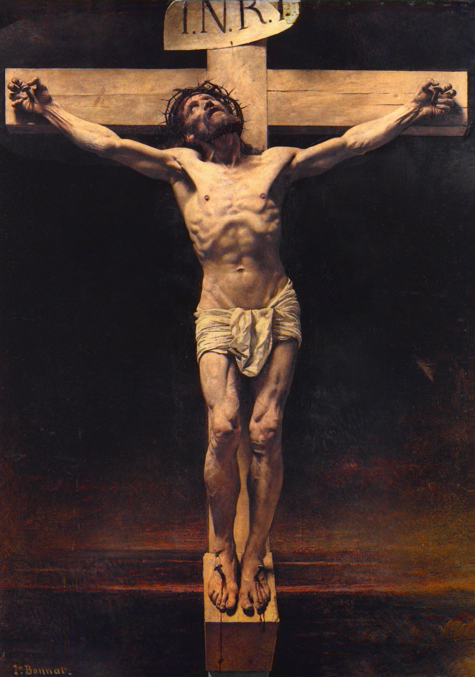 "Christ on the Cross" Leon Bonnat 1874