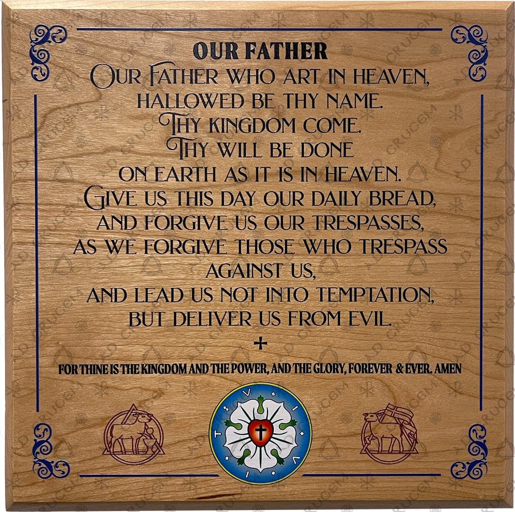 Ad Crucem Lord's Prayer Plaque