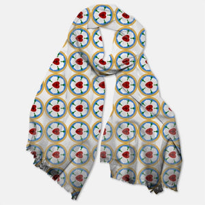 Ad Crucem Luther Rose Pashmina Scarf