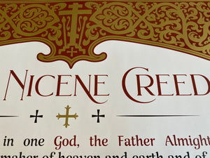 Ad Crucem Nicene Creed Poster