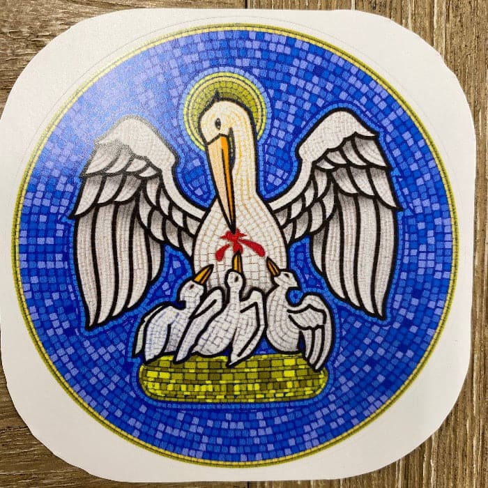 Ad Crucem Sticker - Pelican in Her Piety